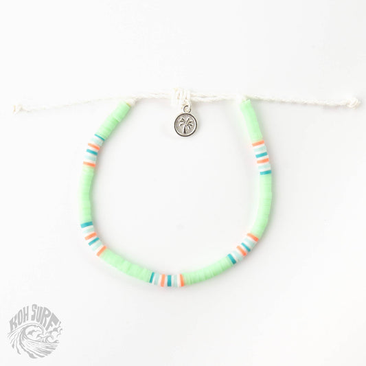 Malabar Clay Beaded Bracelet by Koh Surf: Green