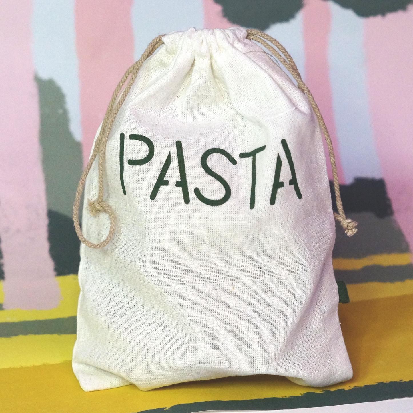'Grain, Beans, Pasta' 3-Pack Reusable Cotton Bags