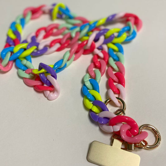 Phone Cord Chains - Multicoured