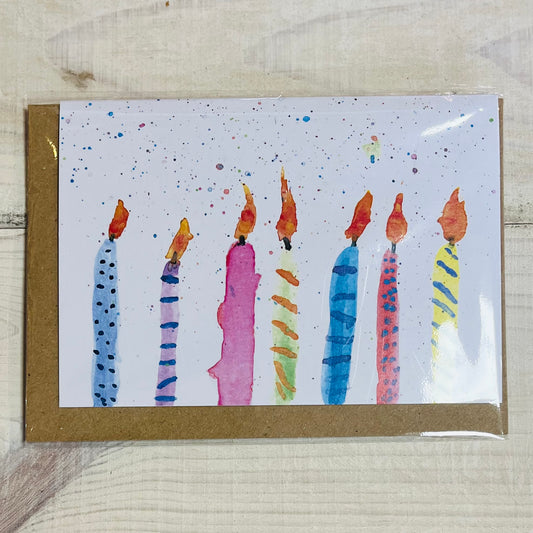 Birthday Candle Card - Little Amelie Art