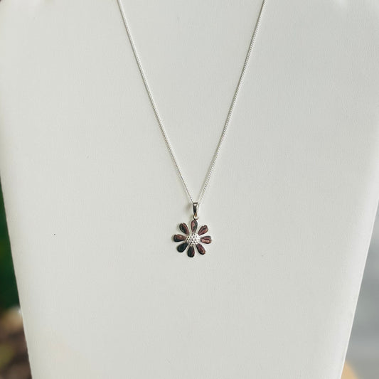 Flower Sterling Silver Necklace