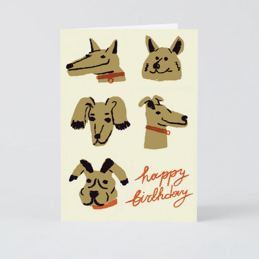 Woof Woof Dog Birthday Card