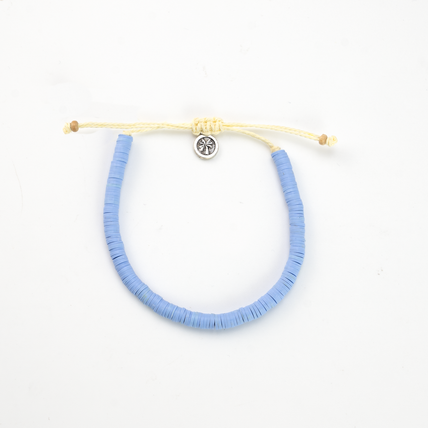 Leke Clay Beaded Bracelet, Surf Jewelry by Koh Surf: Lilac blue