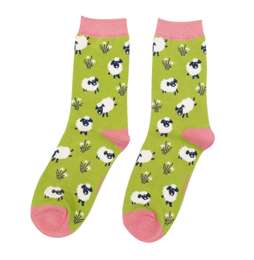 Leaping Sheep Bamboo Socks